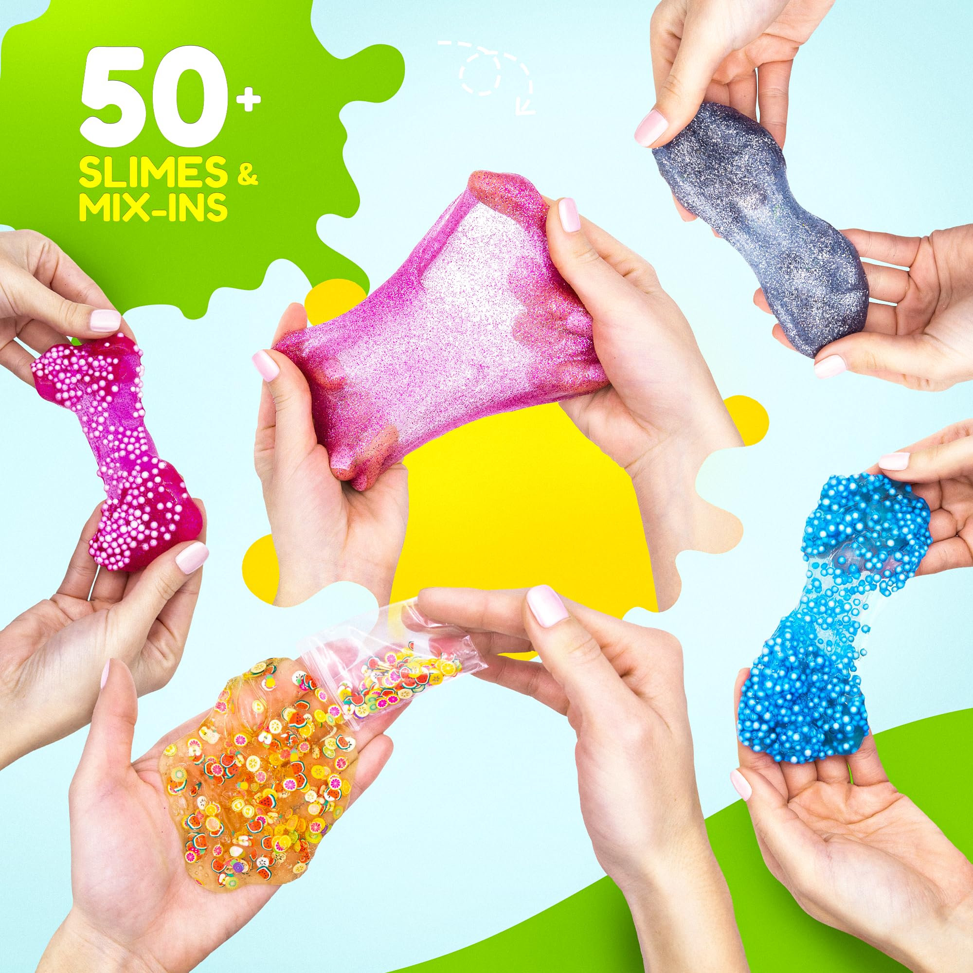 Ultimate Slime Kit for Girls 10-12 | Perfect Toys for Girls 7-12 Years Old | Complete DIY Slime Making Kit for Kids and Boys | Christmas Party Favors - Image 4
