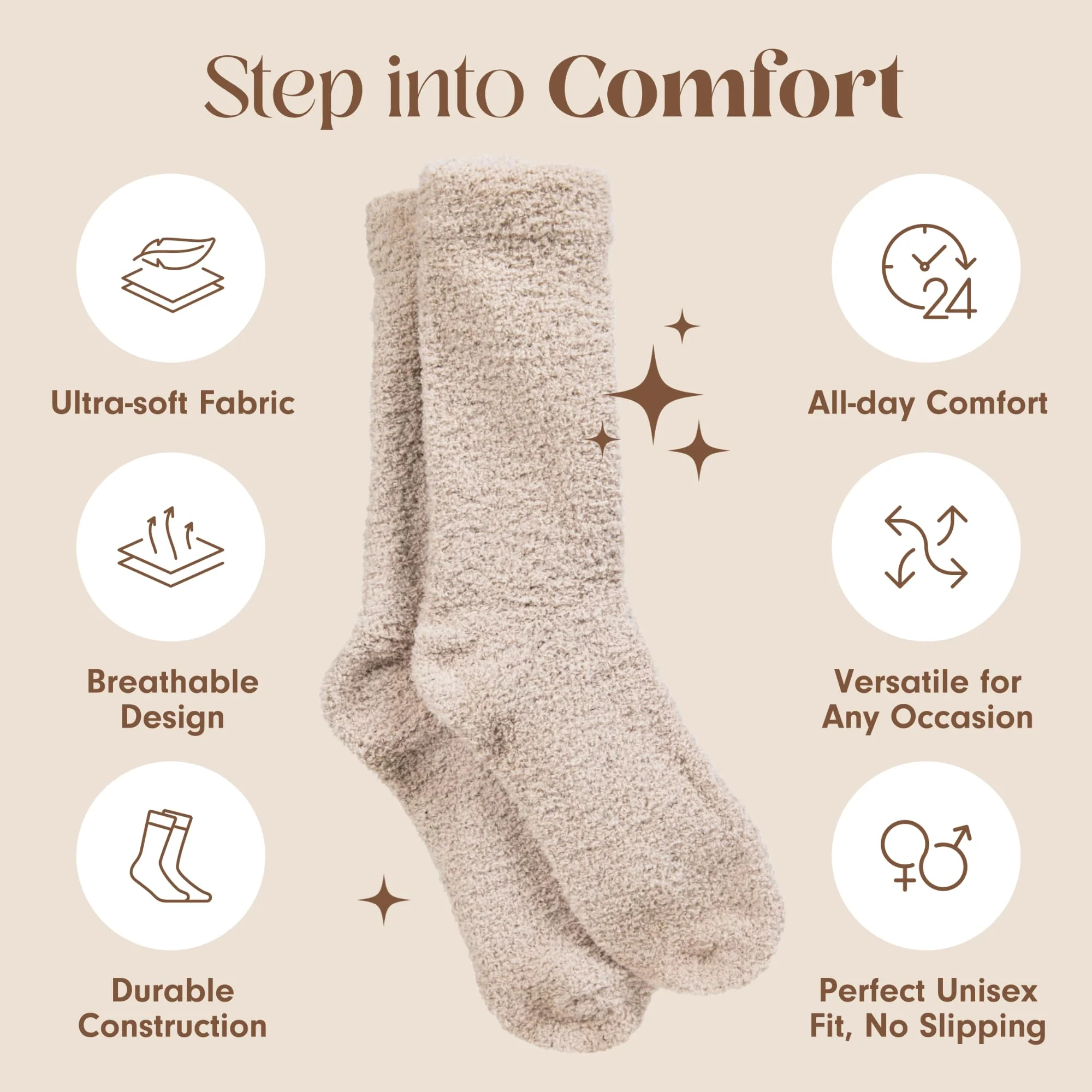 Unboxme Gifts Christmas Warm & Cozy Ultra-Luxe Cloud Sock for Women & Men - Super Soft Luxurious Fabric Sleep Socks - Image 6