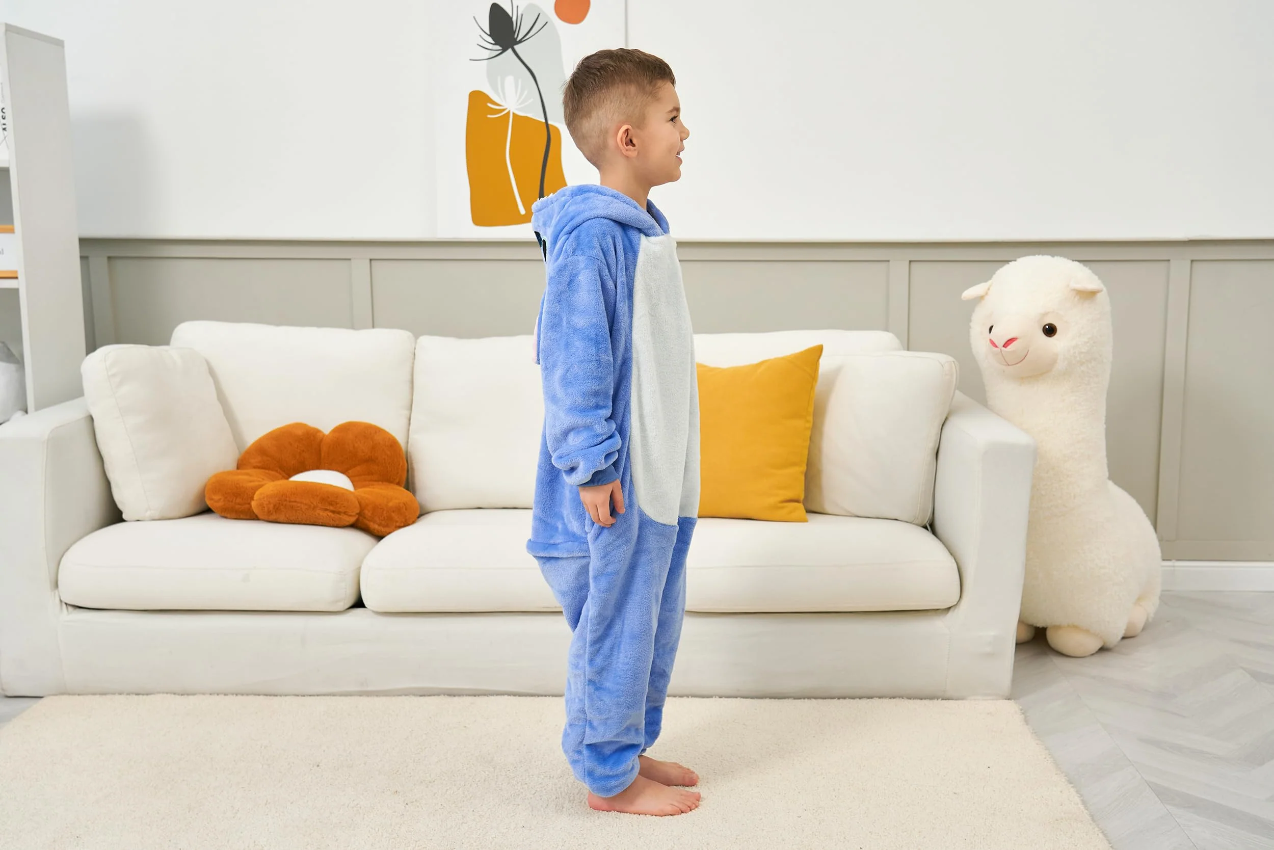 Unicorn Newoutfit Kids Onesie Animal Pajamas Costume Halloween Christmas Costume(10-12Years) - Image 4