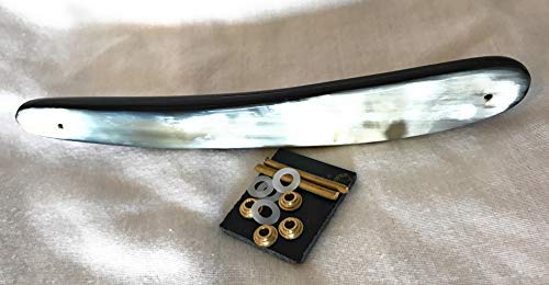 Unique Straight Razor Restoration Horn Scales Handles With Mounting Hardware - Image 4