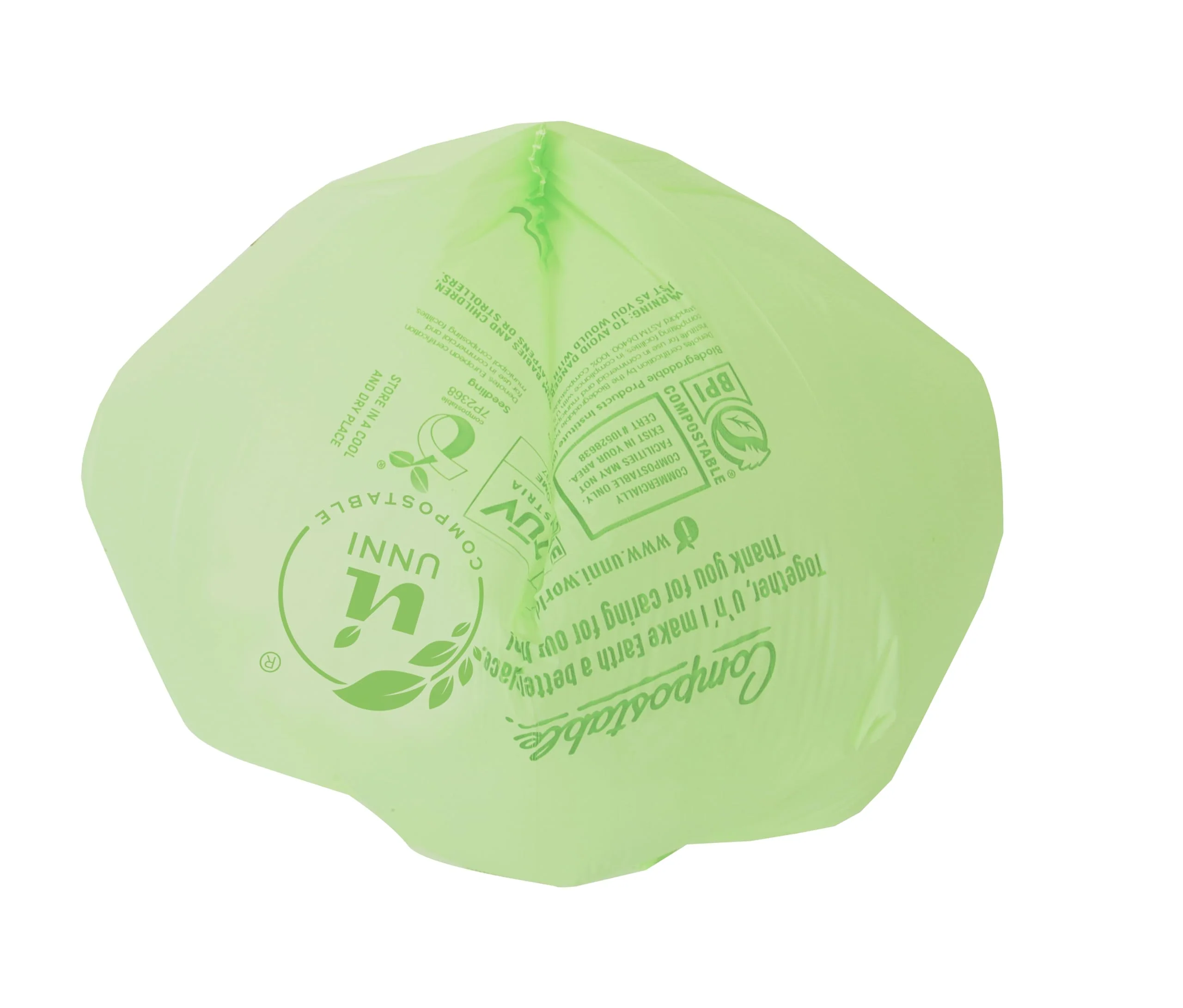 UNNI Compostable Liner Bags, 2.6 Gallon, 9.84 Liter, Extra Thick 0.71 Mil, 600 Count, Small Kitchen Food Scrap Waste Bags, ASTM D6400, US BPI, CMA and Europe OK compost HOME Certified, San Francisco - Image 4