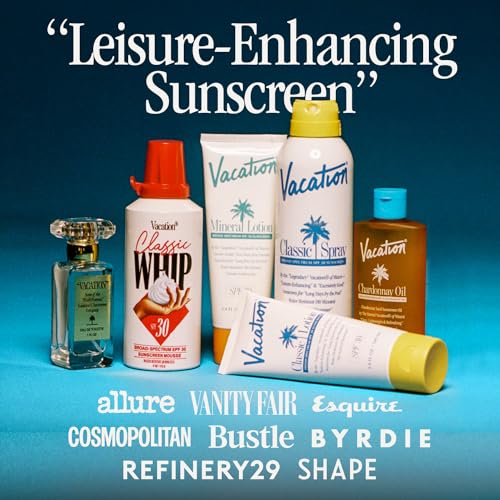 Vacation Classic Whip SPF 30 Sunscreen + Air Freshener Bundle, Whipped Sunscreen Mousse SPF 30, Moisturizer with SPF, Broad Spectrum, Water-Resistant Whipped Sunscreen, 4 Oz. - Image 2