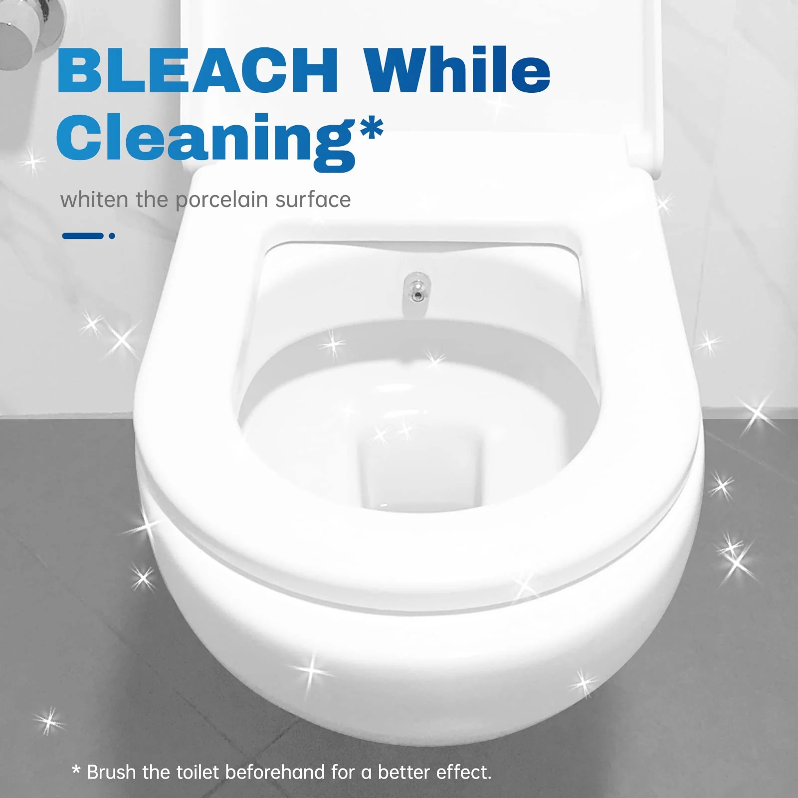 Vacplus Toilet Bowl Cleaner Tablets 50 PACK, Automatic Toilet Bowl Cleaners with Bleach for Deodorizing and Descaling, Bathroom Cleaner Against Tough Stains - Image 6