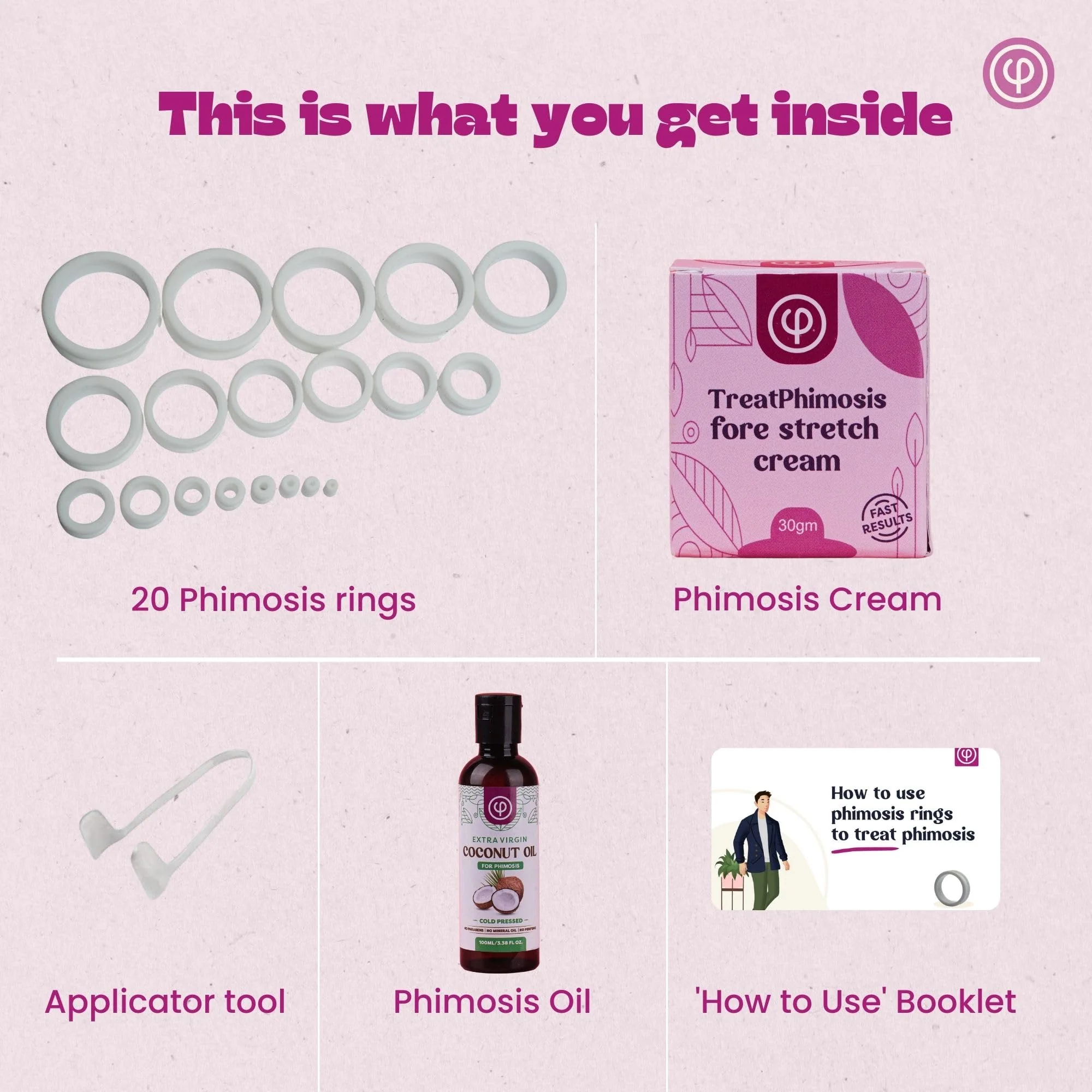 Vajraang Phimosis Stretching Rings Kit, Ring Removal Tool And User Manual | Includes 20 Graduated Rings | Fast Results | No-Side-Effects (With Phimosis Oil & Cream) - Image 9