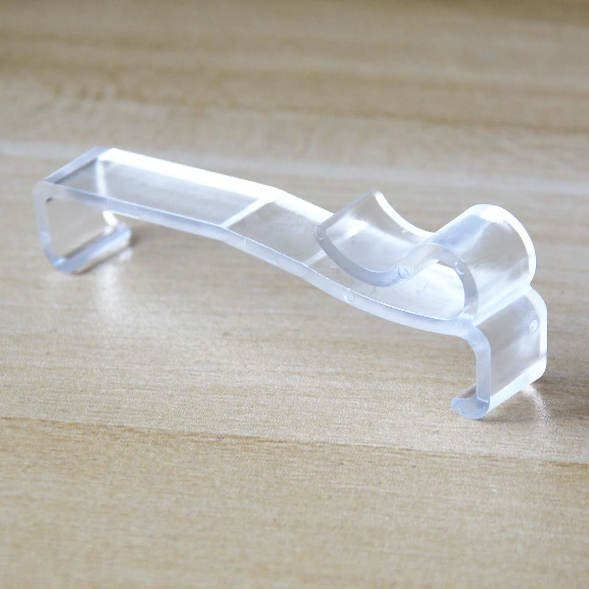 Valance Clips 6pcs 3'' Hidden Clip Clear Plastic for Horizontal Blinds Valance Retainer Holder - Image 3