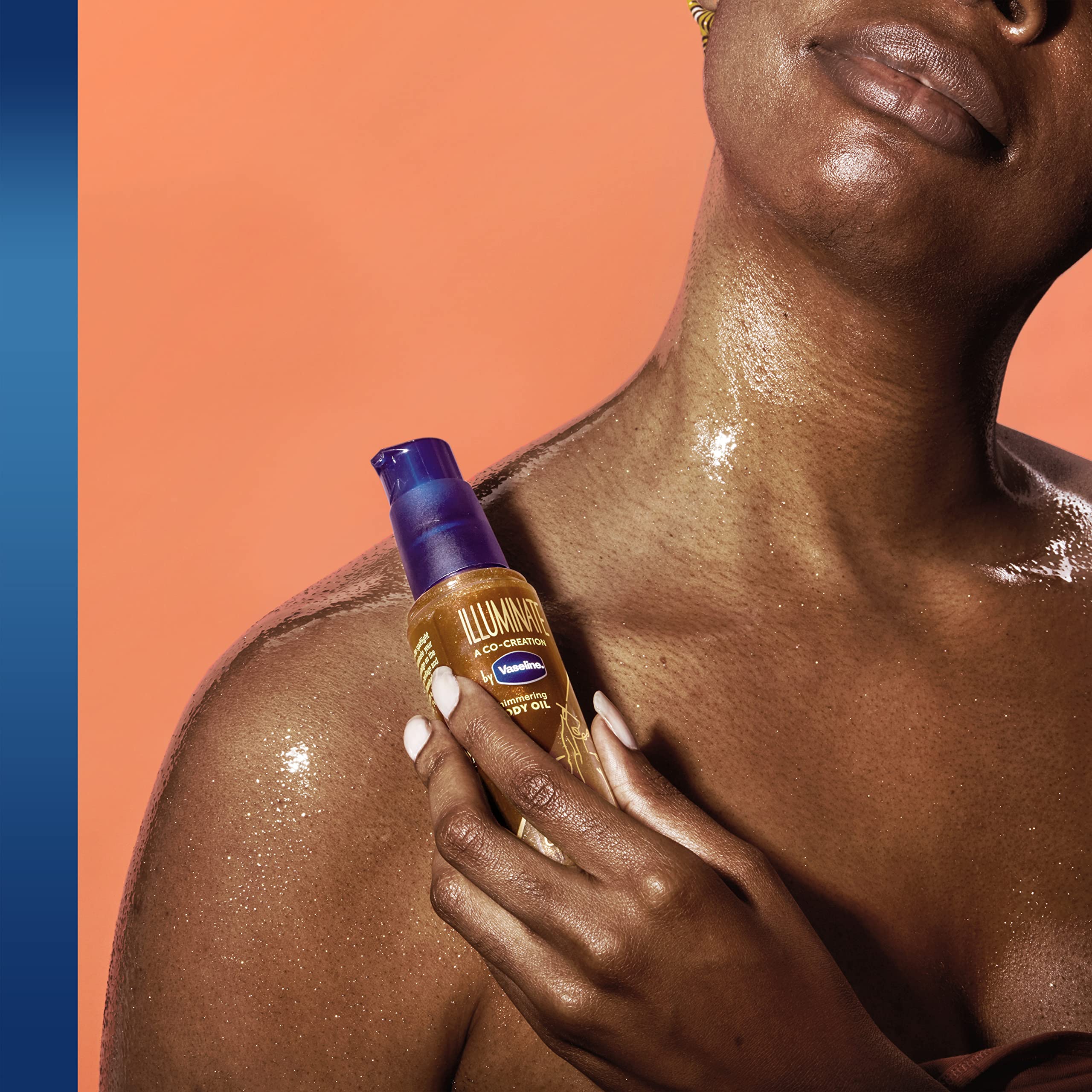 Vaseline Illuminate Me Shimmering Body Oil Created for Melanin Rich Skin, Illuminates Skin with Finishing Touch of Shimmer for Glowing Skin 3.3 oz - Image 6