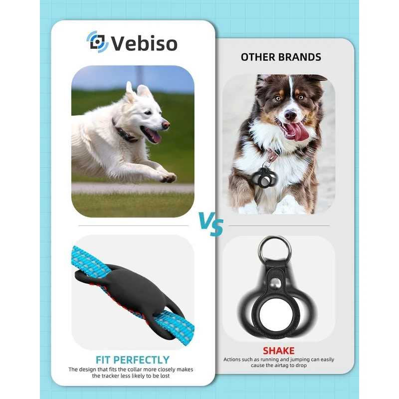VB GPS Tracker for Dogs (1 Pack), Mini GPS Cat Tracker, Smart Pet Activity Tracker (iOS Only), No Monthly Fee, Compatible with Apple Find My, Anti-Lost, Finder Tag for Vehicles/Pets/Kids/Items - Image 6