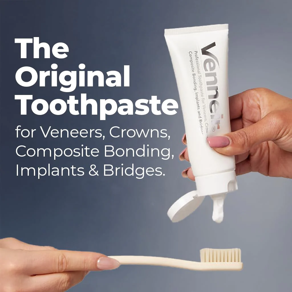 Venneir® Professional Toothpaste for Veneers, Implants, Bonding, Crowns & Natural Teeth —Effective Stain Removing, Natural, SLS Free, Pro Enamel Repair - Image 6