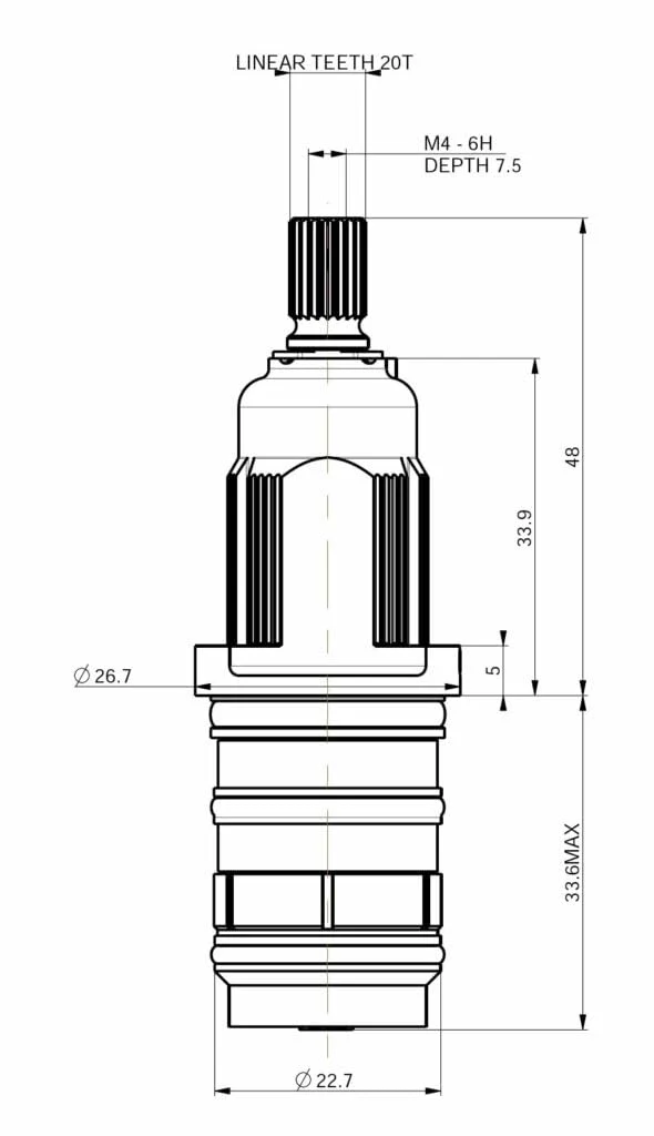 Vernet Thermostatic Cartridge CA189-0415020110090 - Image 6