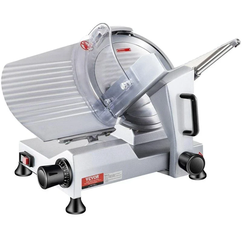 VEVOR Commercial Meat Slicer, 240W Electric Deli Food Slicer, 10" Carbon Steel Blade Electric Food Slicer, 350-400RPM Meat Slicer, 0 - 0.47 inch Thickness Adjustable for Commercial and Home Use - Blade Diameter: 7.5 inch - 180W - Image 10