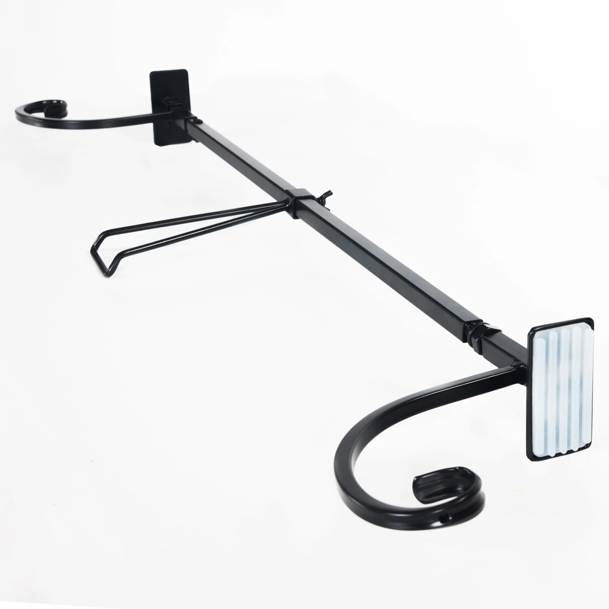 VILLAGE LIGHTING COMPANY [Front Door Garland Hanger] - Adjustable to Different Door Widths | Heavy-Duty Cast Iron | Decorative Christmas and Holiday Decor | No Nails, Screws, or Damage