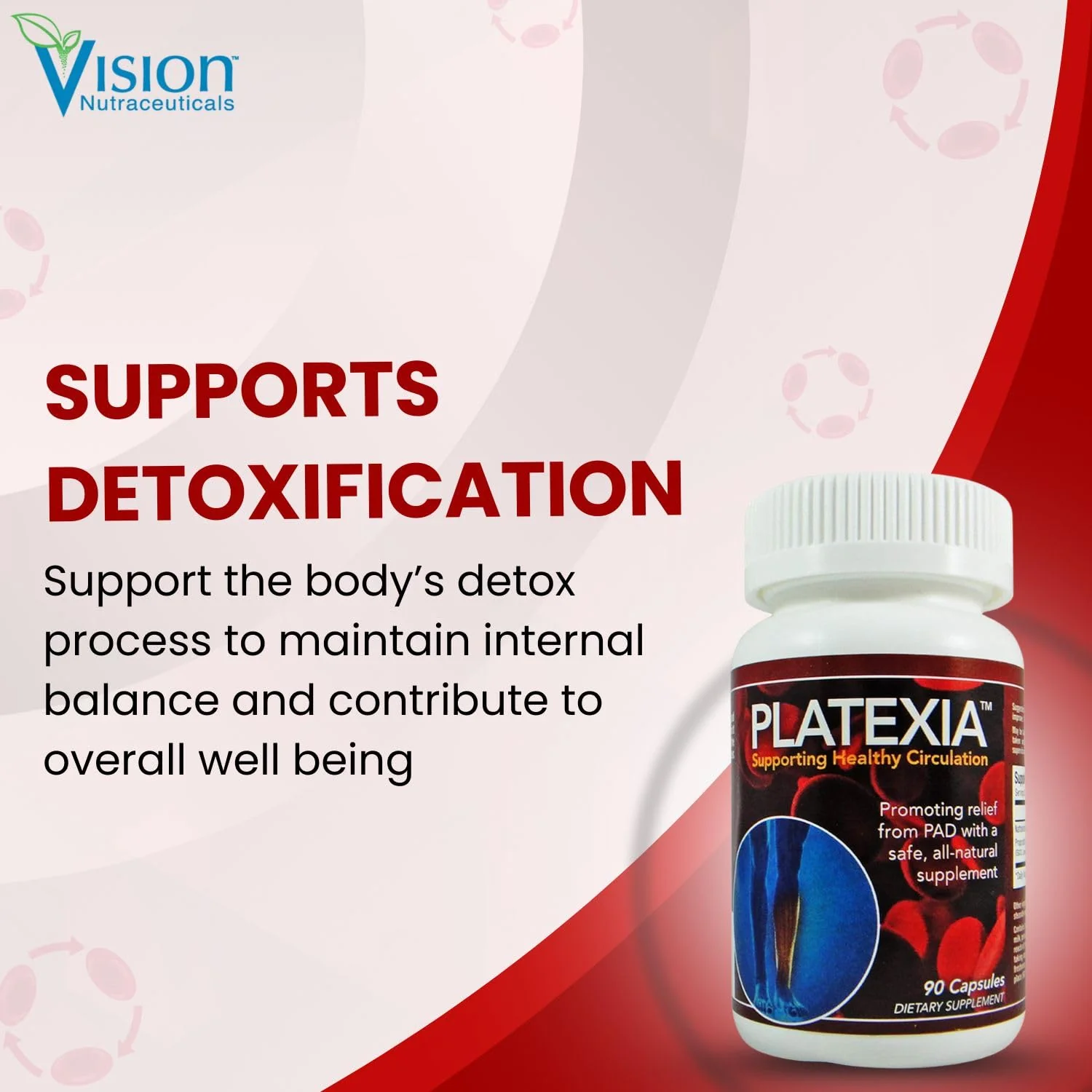 Vision Nutraceuticals Platexia with 3,000 FU Nattokinase NSP-2-90 Vegan Capsules - May Support Blood Circulation - Non-GMO & Kosher - 1 Capsule/Day, 3-Month Supply - Image 3
