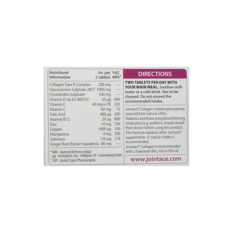 Vitabiotics Jointace Collagen - 30 Tablets - Image 4
