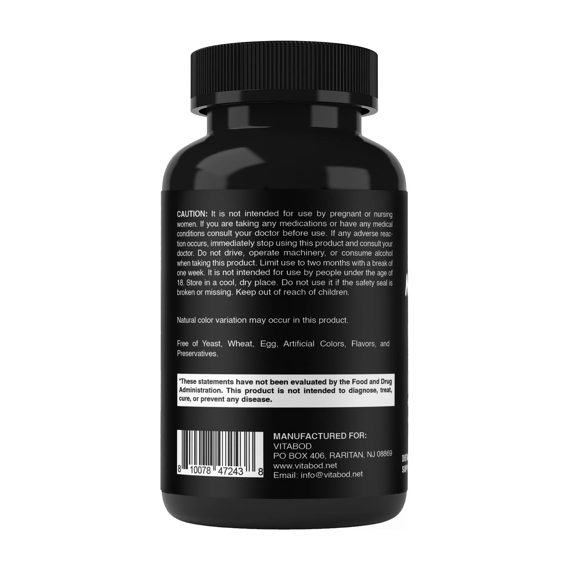 Vitabod Melatonin 20 mg - 240 Fast Dissolve Tablets - Drug Free - Natural Berry Flavor - Vegetarian, Non-GMO, Gluten Free 240 Count (Pack of 2) - Image 2