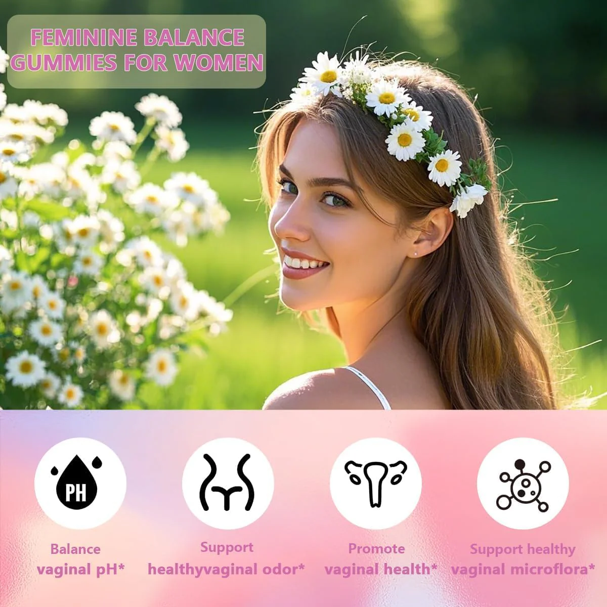 Vital Natural Feminine Balance Gummies for Women Health, Hawaiian Pineapple Flavor, Vegan, Gluten-Free ,Supports Women Vitality & Gut Health - 60 Gummies (2) - Image 7