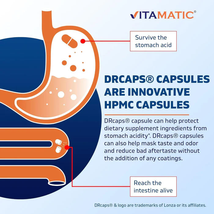 Vitamatic Bacillus Subtilis 10 Billion per DR Capsule - 60 Count - Digestive, Gut & Immune Health Support - Made with Prebiotic Inulin Fiber - Image 5