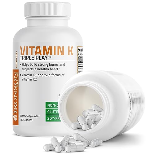 Vitamin K Triple Play (Vitamin K2 MK7 / Vitamin K2 MK4 / Vitamin K1) Full Spectrum Complex Vitamin K Supplement, 180 Capsules - Image 4