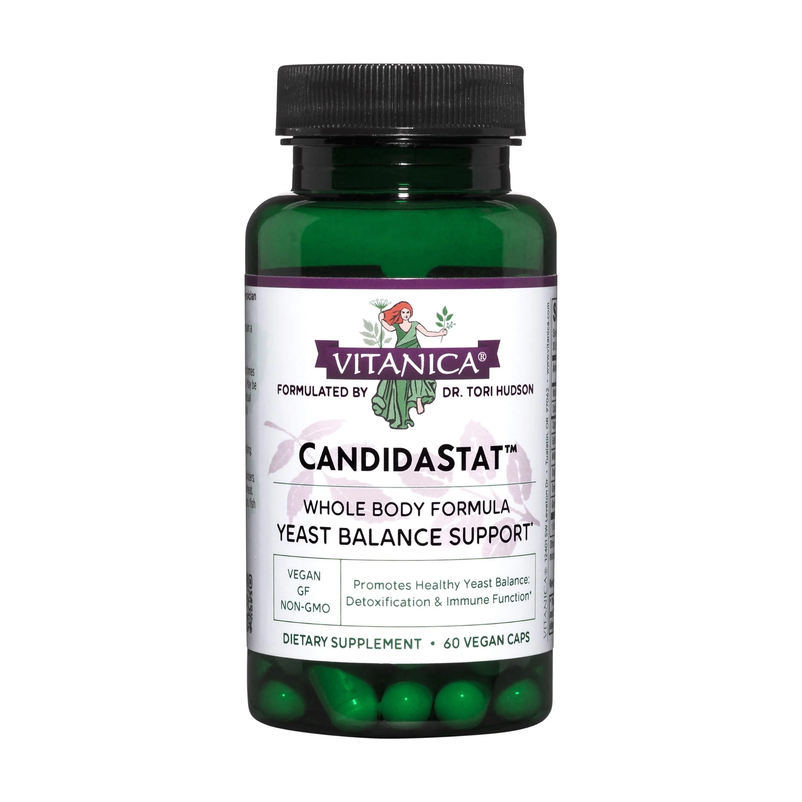 Vitanica Candidastat, Balanced Support, Vegan, 60 Capsules