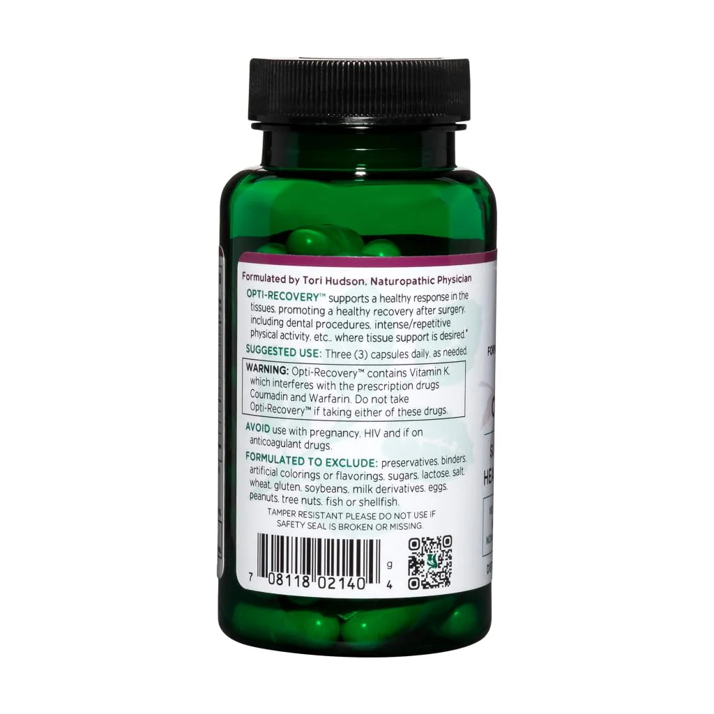Vitanica Opti-Recovery, Pre & Post Surgery Support, Wound Care, BBL, Tummy Tuck, C Section & Postpartum Vitamin Essentials Healing Support, Scar, Shoulder, Hysterectomy, Breast & Lipo, Vegan, 60 Caps - Image 6