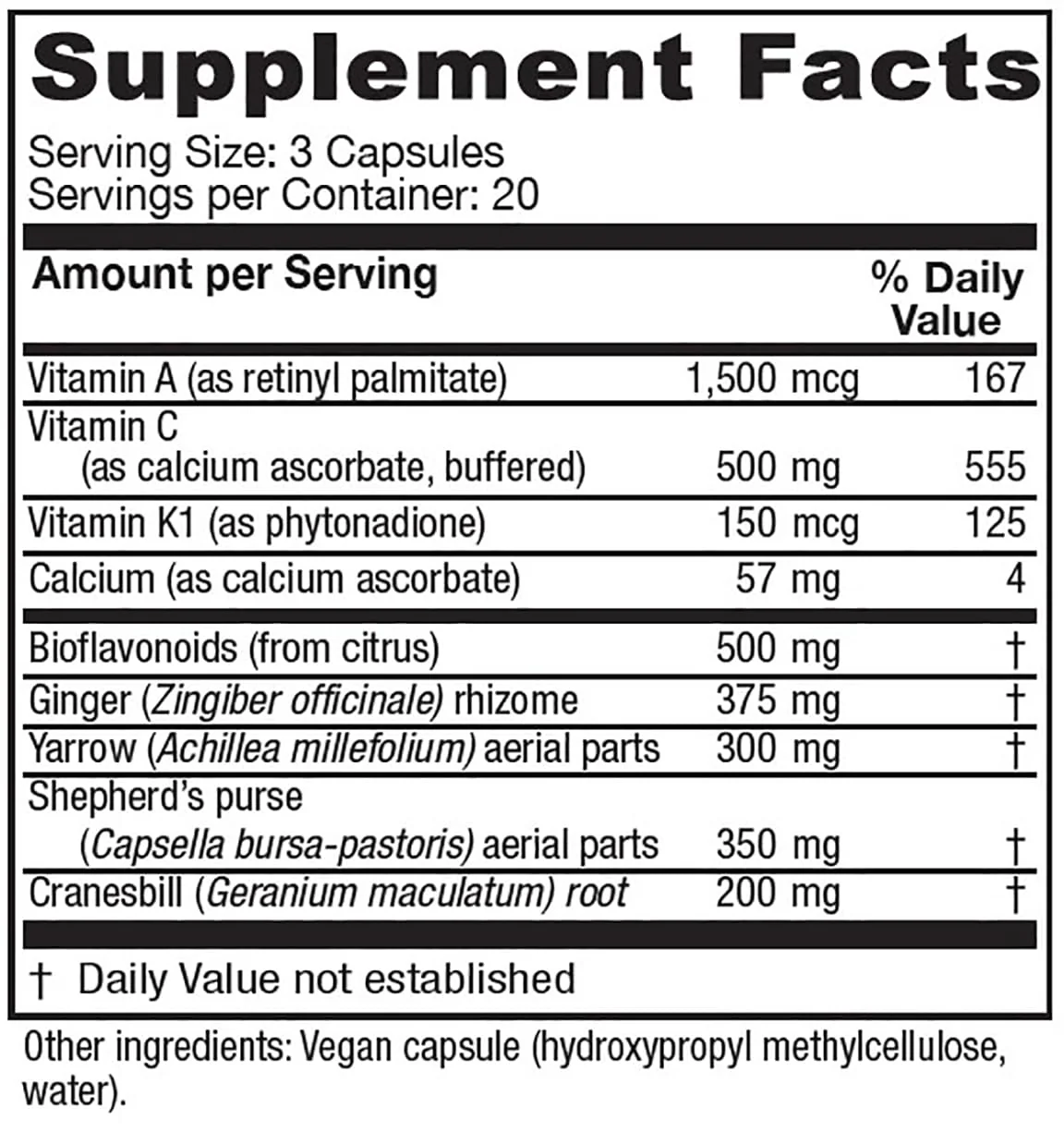 Vitanica Slow Flow, Menstrual Flow Support, Vegan, 60 Capsules - Image 7