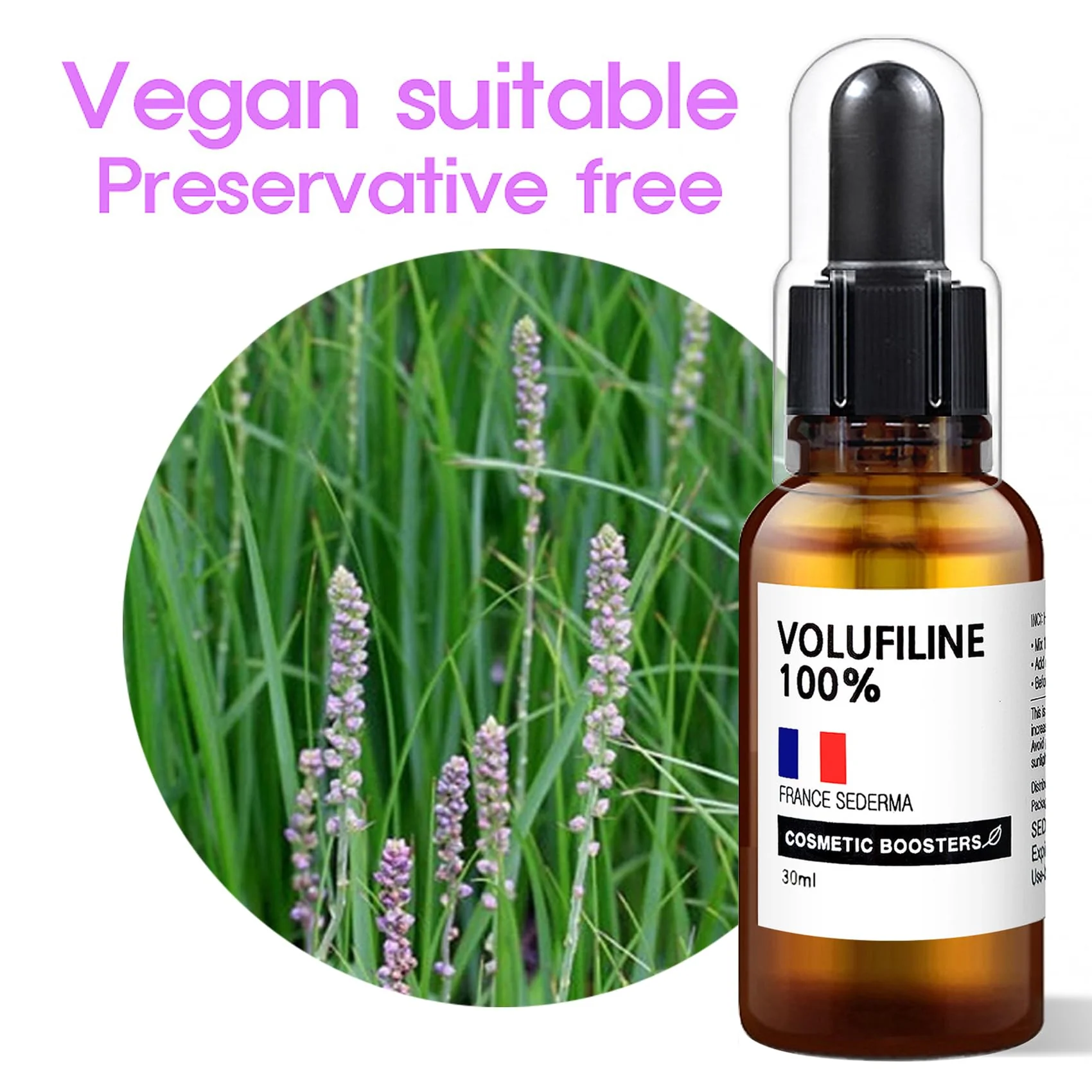 [ Volufiline 30ml ] Cosmetic Ingredient -100% Volufiline Ampoule 30ml(1 fl. oz) France SEDERMA | Cosmetic Grade | For face and body Improve Skin Elasticity, Wrinkle Improvement - Image 8