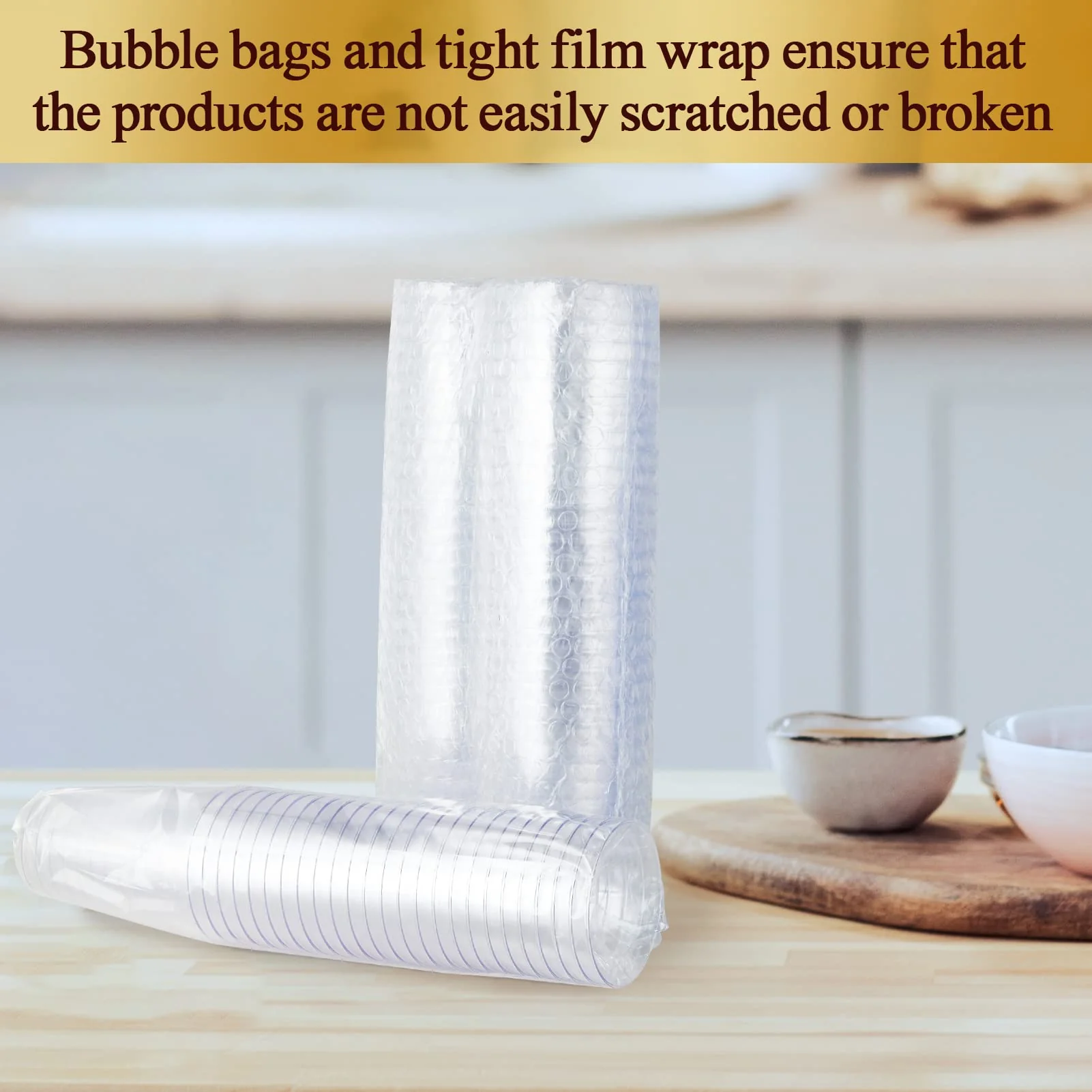 Vplus 150 Pack 12 OZ Reusable Clear Plastic Cups, Disposable Heavy Duty Plastic Cups for Party, Christmas, Wedding, Thanksgiving, Halloween - Image 2
