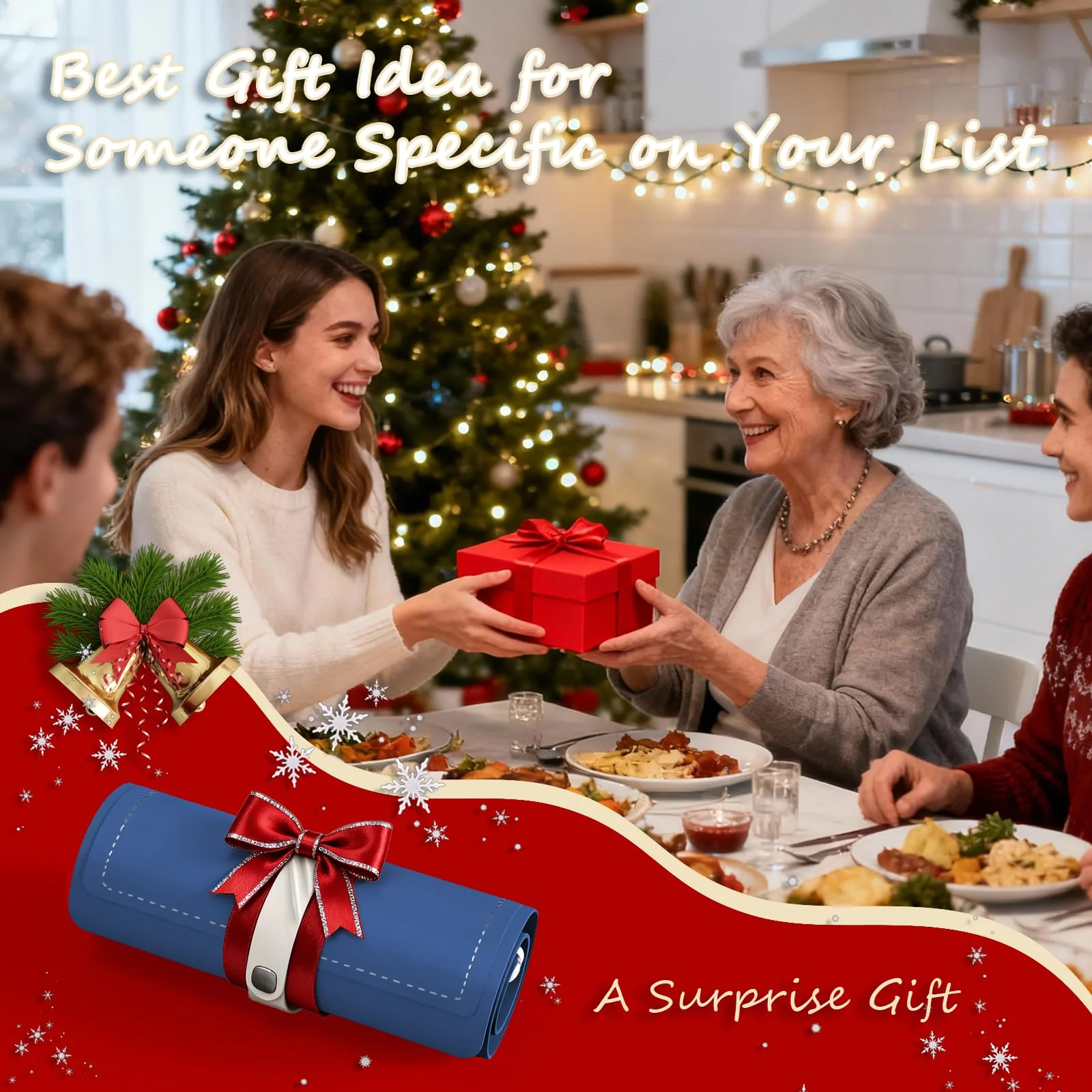 Warming Mat for Food, 24"x15" Food Warming Mat 6 Temperature & Timer Settings Upgrade Graphene Fast Full Surface Heating-Versatile Food Warmer for Gatherings, Parties, Everyday Use-Fruit Frost Blue - Image 2