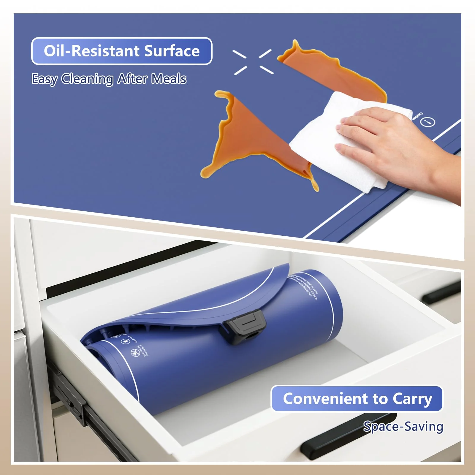 Warming Mat for Food Extra Large,36x16 Food Warming Mats for Countertop,Heating Mat for Food,Silicone Food Warmer Mat,Food Warmers for Parties Buffet,Warming Trays for buffets Party - Image 4