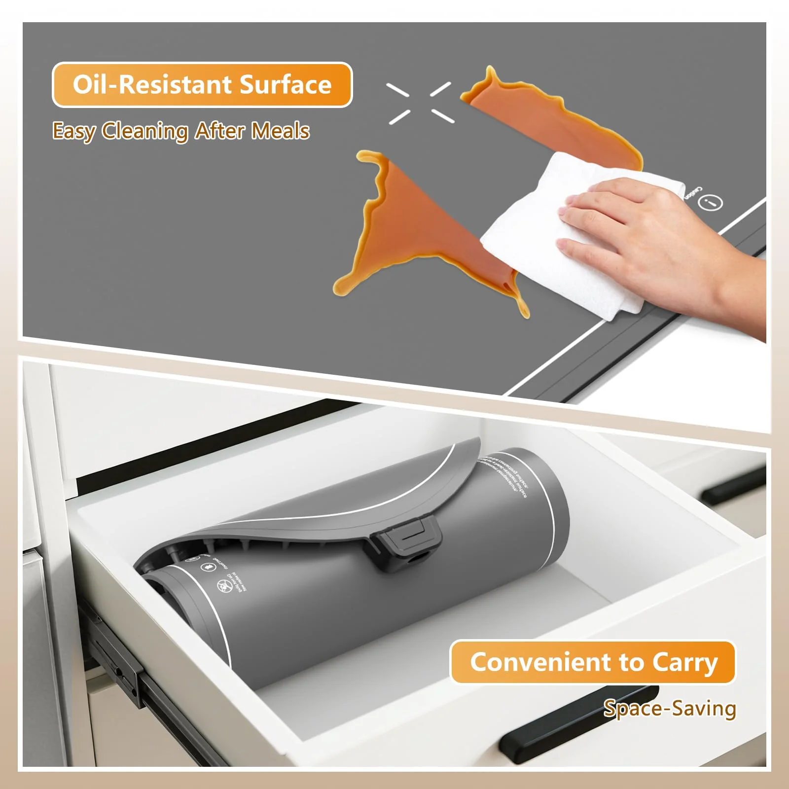 Warming Mat for Food Extra Large,36x16 Food Warming Mats for Countertop,Heating Mat for Food,Silicone Food Warmer Mat,Food Warmers for Parties Buffet,Warming Trays for buffets Party - Image 4