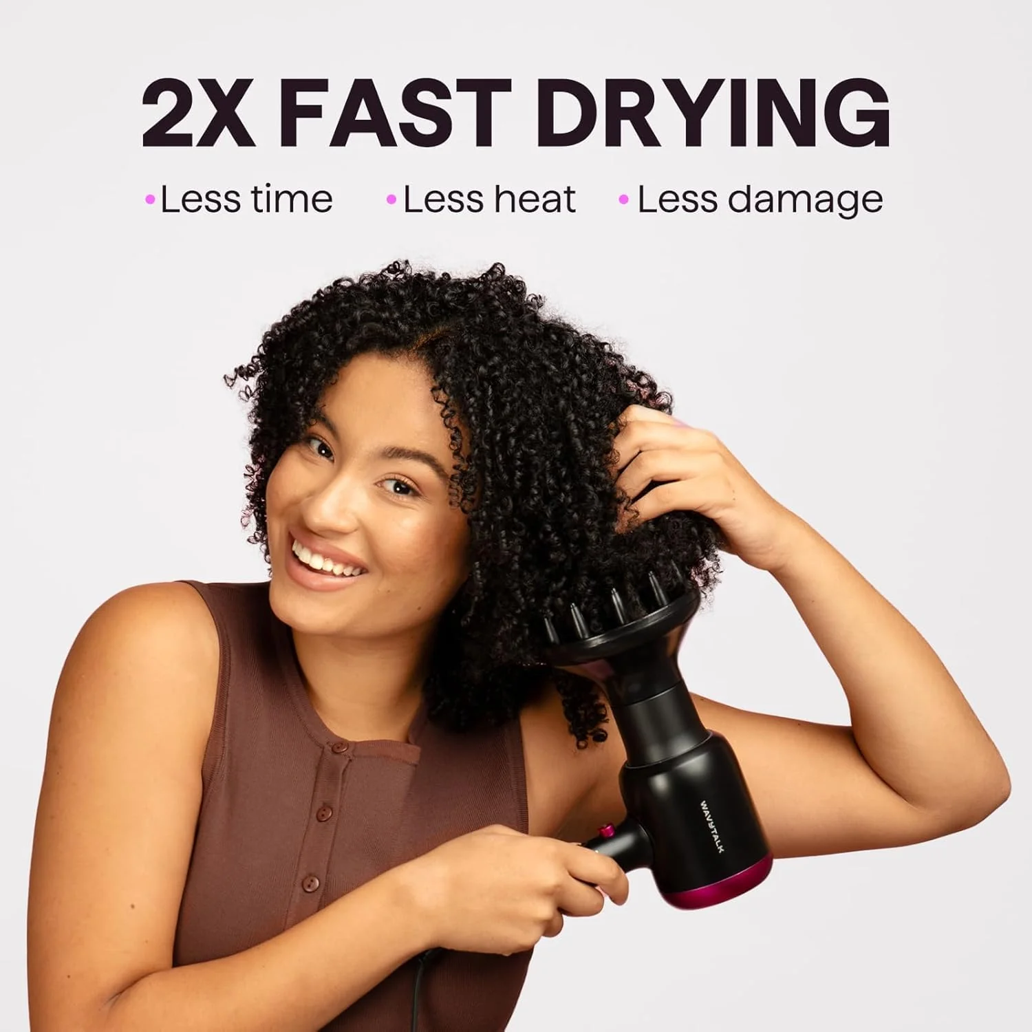 Wavytalk Steamlin Pro Steam Straightener Brush, Wavytalk Blown Away onic Hair Dryer Black - Image 4