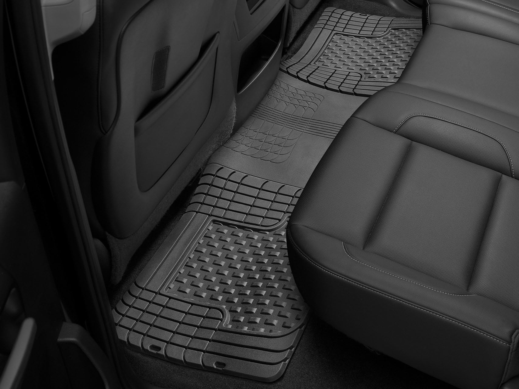 WeatherTech Semi Universal All Weather and Vehicle Trim to Fit Floor Mats - 4-Piece Set Black - Image 2