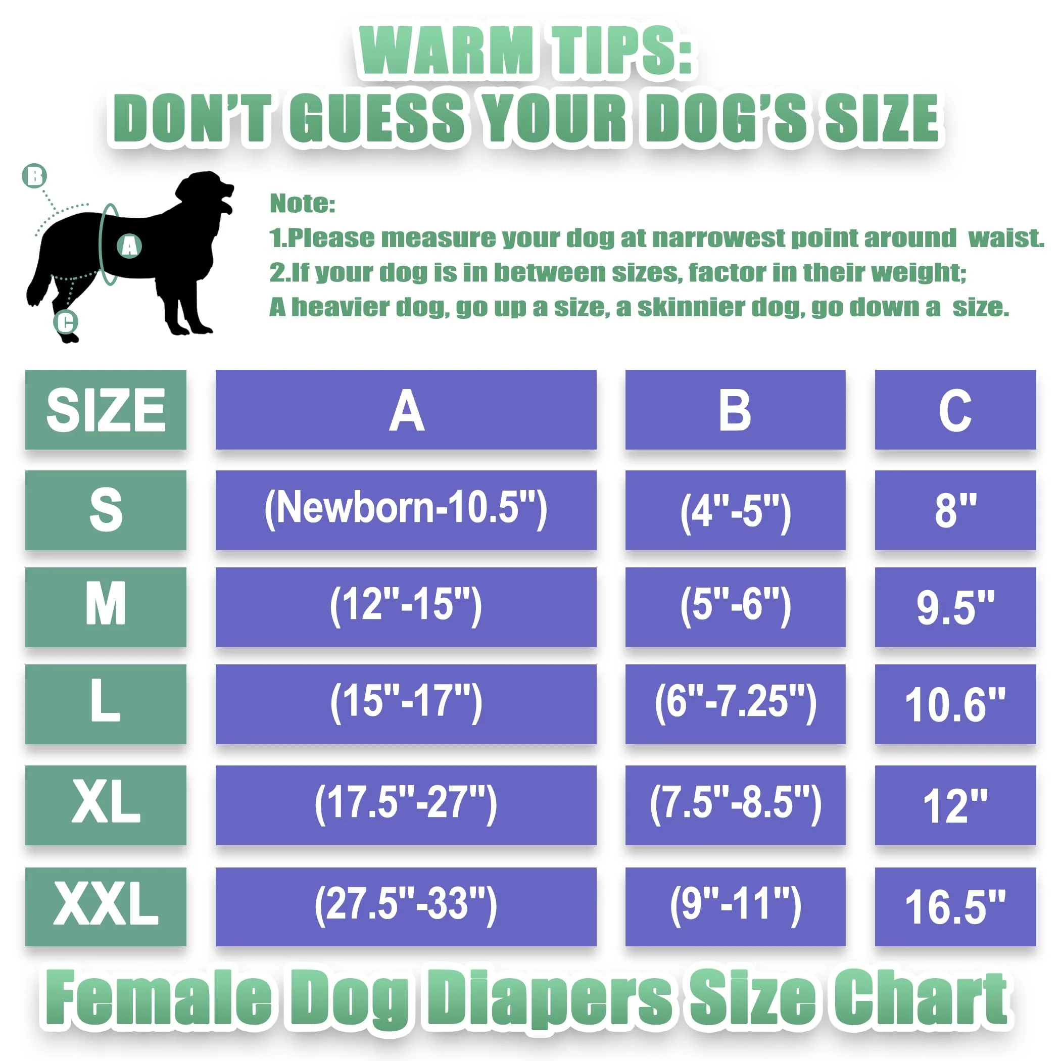 wegreeco Christmas Washable Reusable Premium Dog Diapers, XX-Large, Bright Color, for Female Dog, Pack of 3,Small Dog Puppy & Doggy Diapers Female,Dog Period Panties Diapers Female in Heat - Image 7