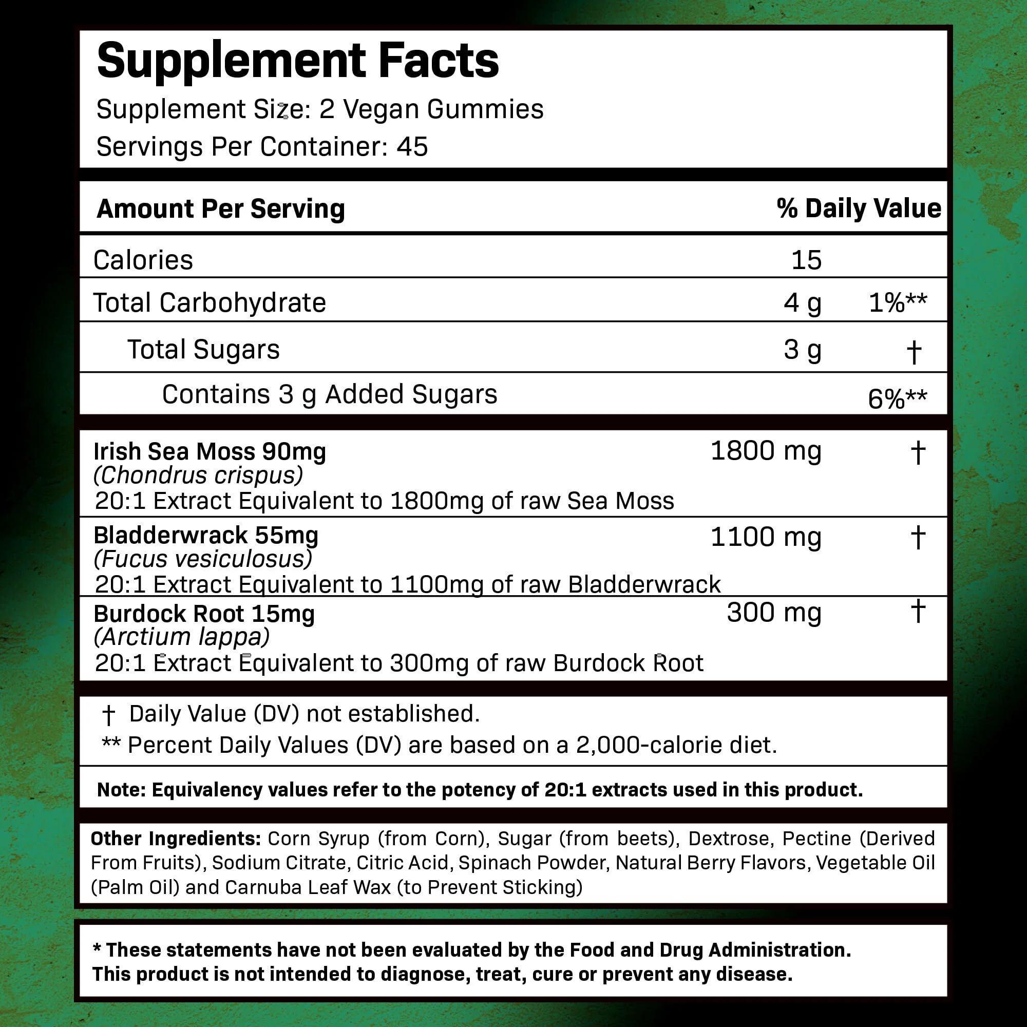 WELLNESS LABSRX Sea Moss Gummies, 3200mg Irish Sea Moss Mixed Berry Flavor with Maximum Potency Bladderwrack and Burdock Root - Supports Skin, Energy and Immunity - 90 Count - Image 8
