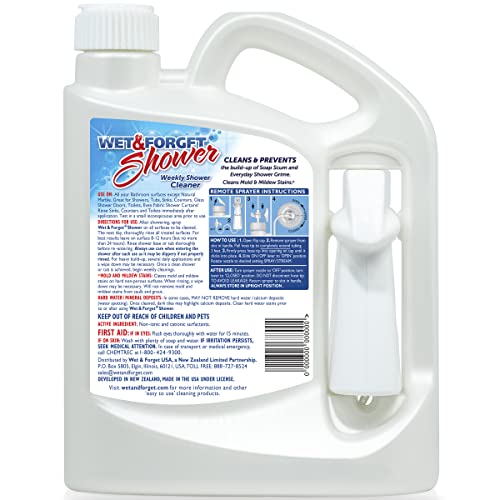 Wet & Forget Shower Cleaner Weekly Application Requires No Scrubbing, Bleach-Free Formula, 64 Ounce (Pack of 1) - Image 12
