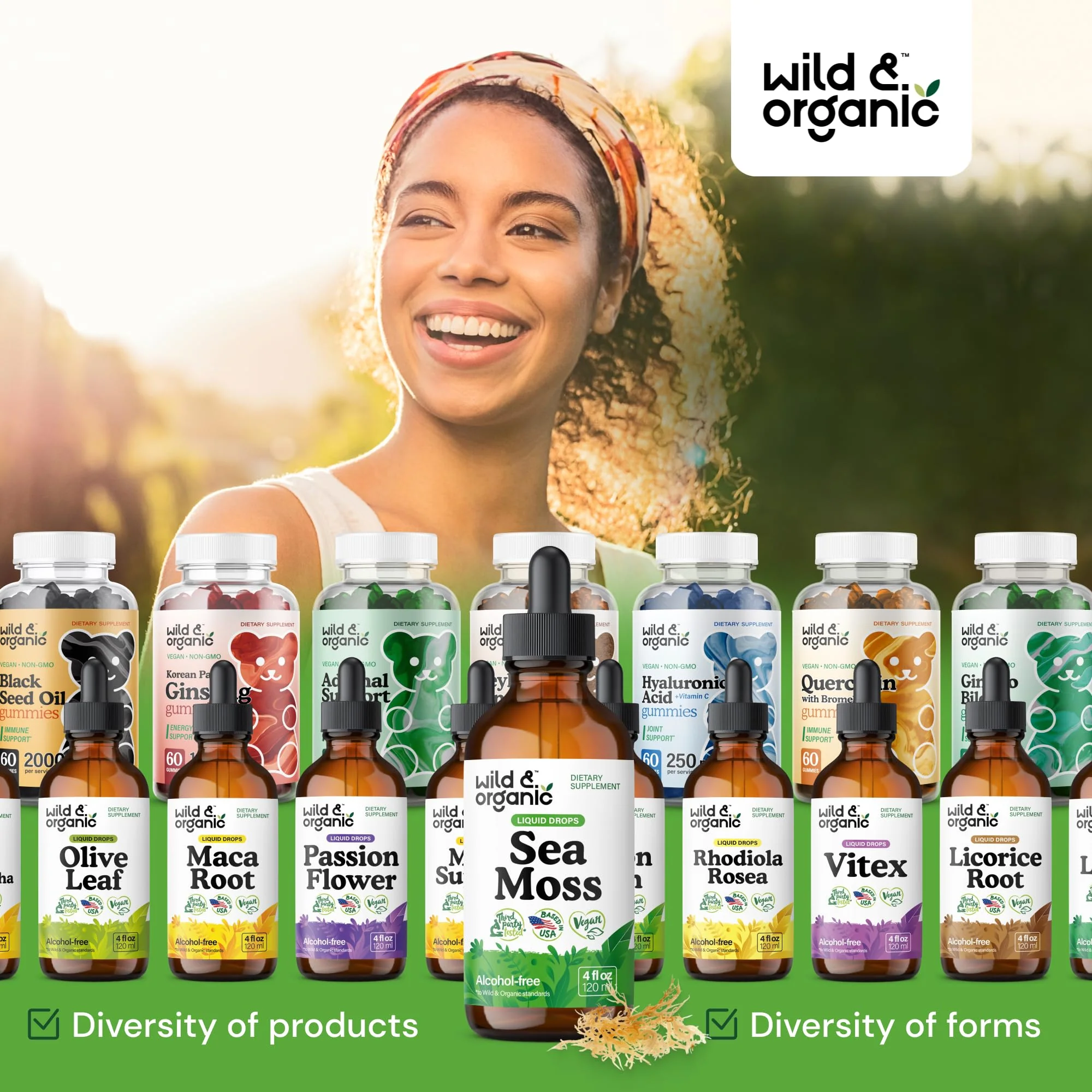 Wild & Organic Sea Moss Drops - Overall Support with Irish Seamoss and Bladderwrack - Multimineral Chondrus Crispus Tincture - Vegan, Sugar & Alcohol-Free Liquid Supplement - 4 fl oz - Image 3
