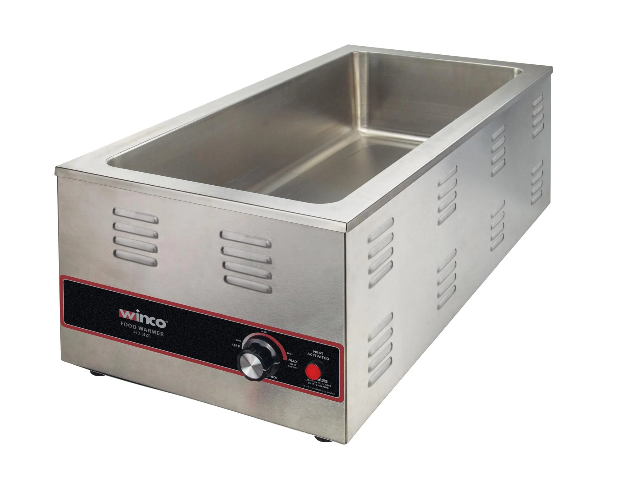Winco Electric Portable Food Pan Warmer, 1500 W, 120V, 4/3 Size - Image 7