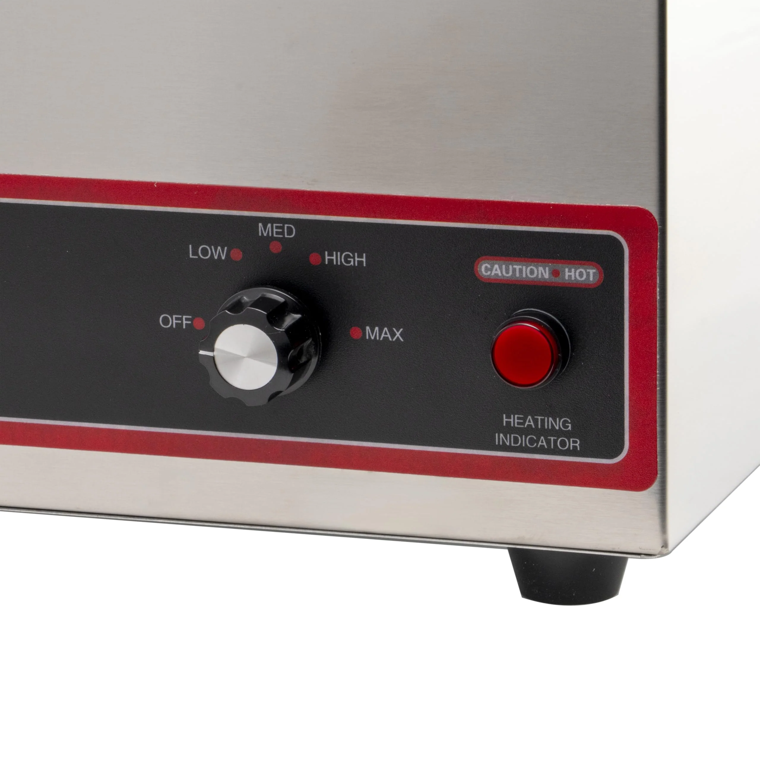 Winco FW-S500 Commercial Portable Steam Table Food Warmer 120V 1200W,Stainless Steel,Large - Image 6