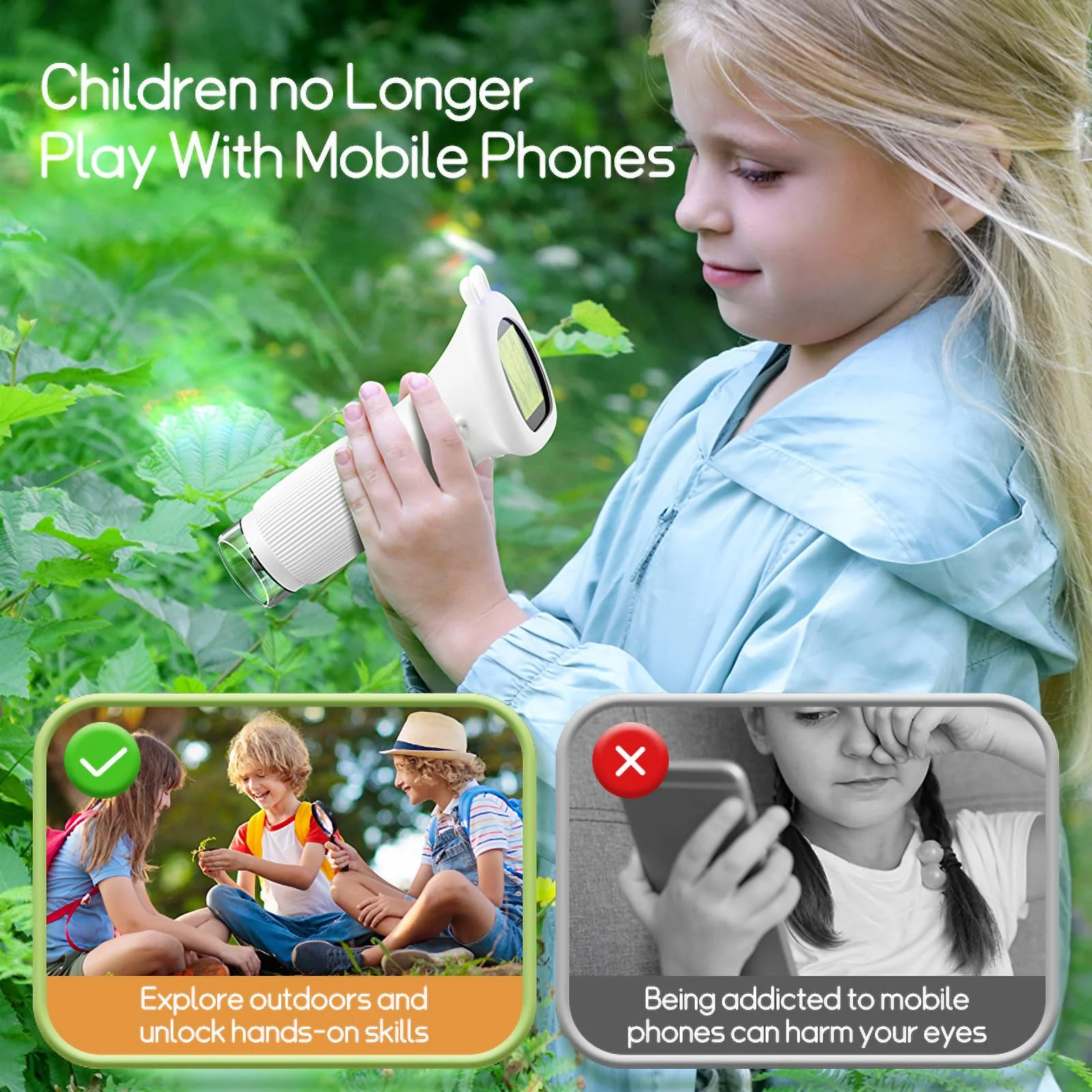 WINWEND Microscope for Kids - Portable Handheld Magnifying Glass for Girls | Mini Digital Microscope for Boys Educational Science Toys | Age 3 4 5 6 7 8 9 10 11 Years Old Kids Christmas Birthday Gifts - Image 7