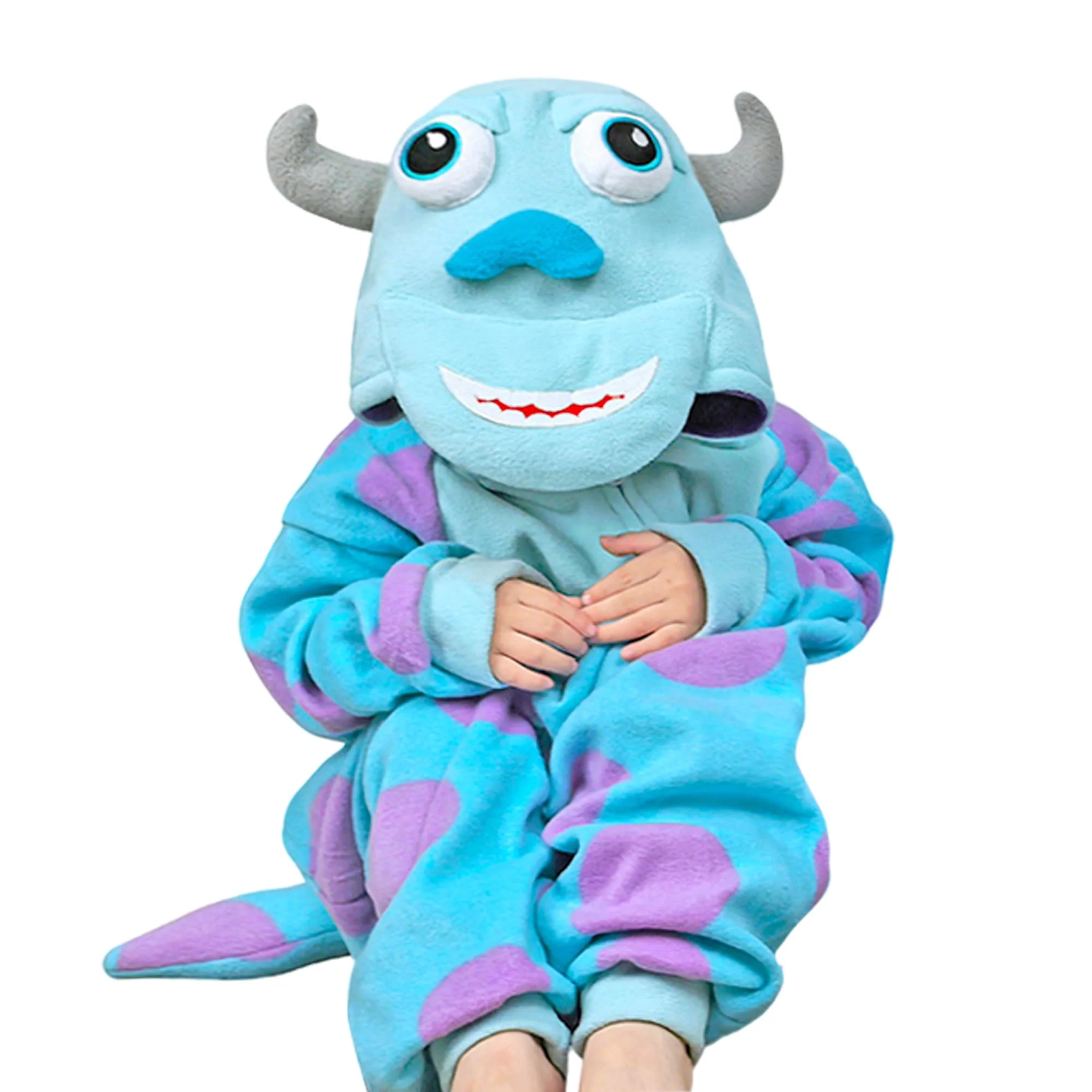 Wishliker Kids Animal Onesie Pajamas Halloween Cosplay Sully Costume One Piece Christmas Girls Boys Party Wear - Image 2
