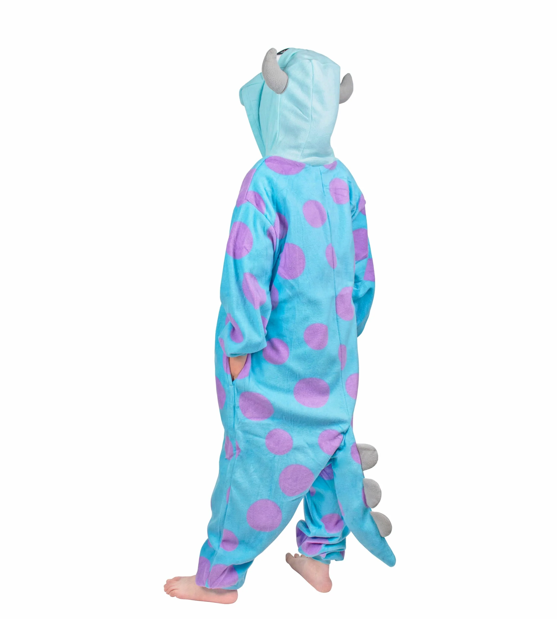 Wishliker Kids Animal Onesie Pajamas Halloween Cosplay Sully Costume One Piece Christmas Girls Boys Party Wear - Image 4