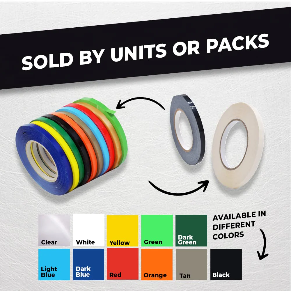 WOD Red Produce Poly Bag Sealing Tape, 3/8 inch x 180 yds. (Pack of 10) for Packaging and Sealing of Meat, Gifts, or Ice Bags BSTC24PVC - Image 5