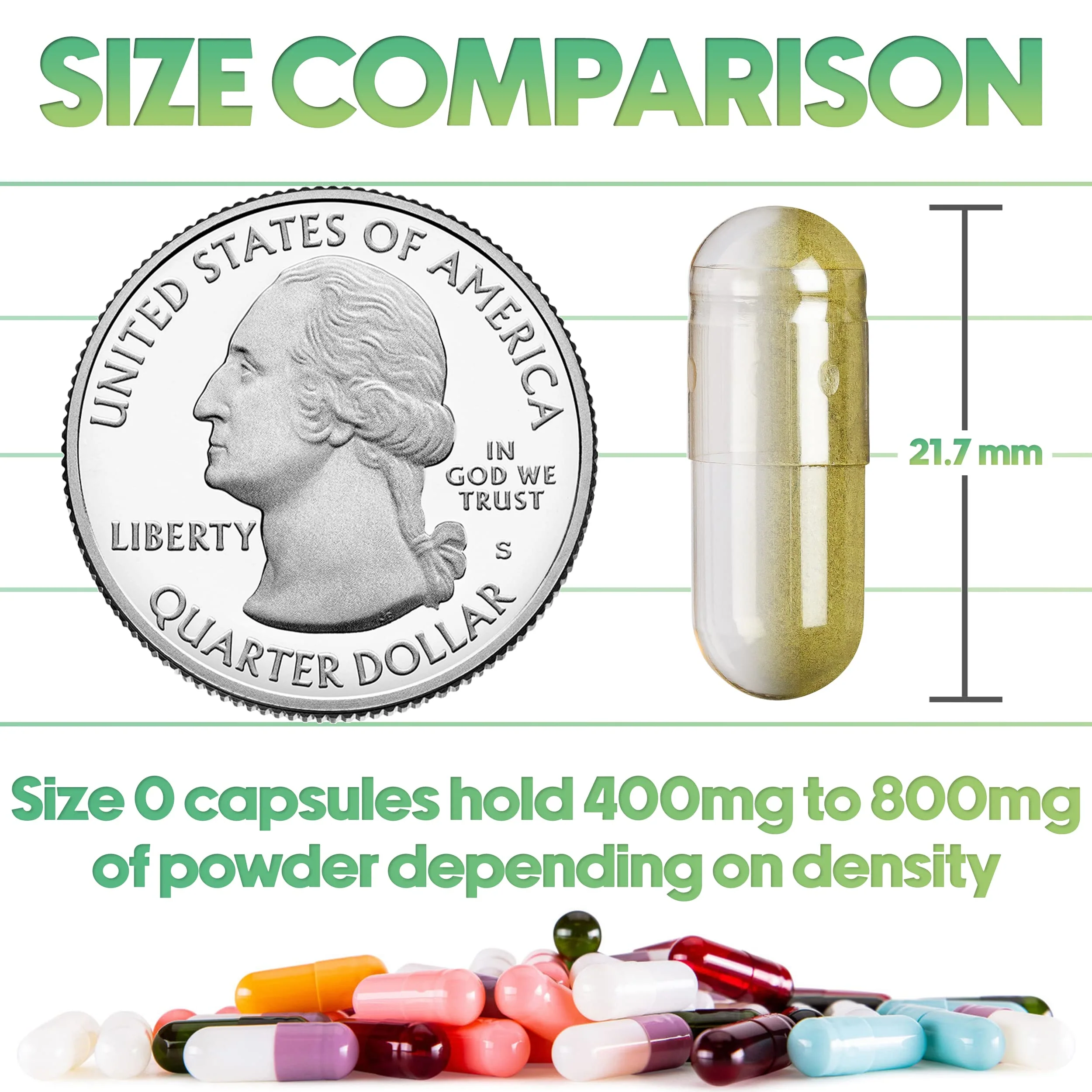XPRS Nutra Size 0 Empty Capsules - 100 Count Empty Vegan Capsules - Vegetarian Pills - DIY Vegetable Capsule Filling - Veggie Pill Caps for Do-It-Yourself Supplements (White) - Image 6