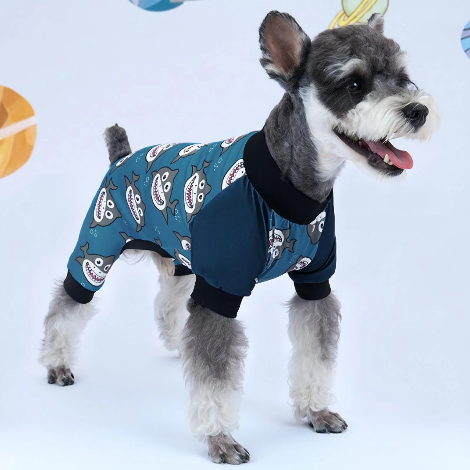 XPUDAC Dog Pajamas Clothes for Small Dogs Boy Girl, Doggie Pjs Puppy Onesies Outfits Pet Clothes for Dog Cat Christmas Pajamas, 4 Styles (Universe, Medium) - Image 4