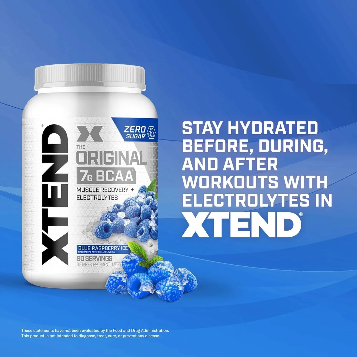 Xtend XTEND Original BCAA Powder 7g BCAA and 2.5g L-Glutamine, Sugar Free Post Workout Muscle Recovery Drink with Amino Acids for Men & Women, 90 Servings - Image 3