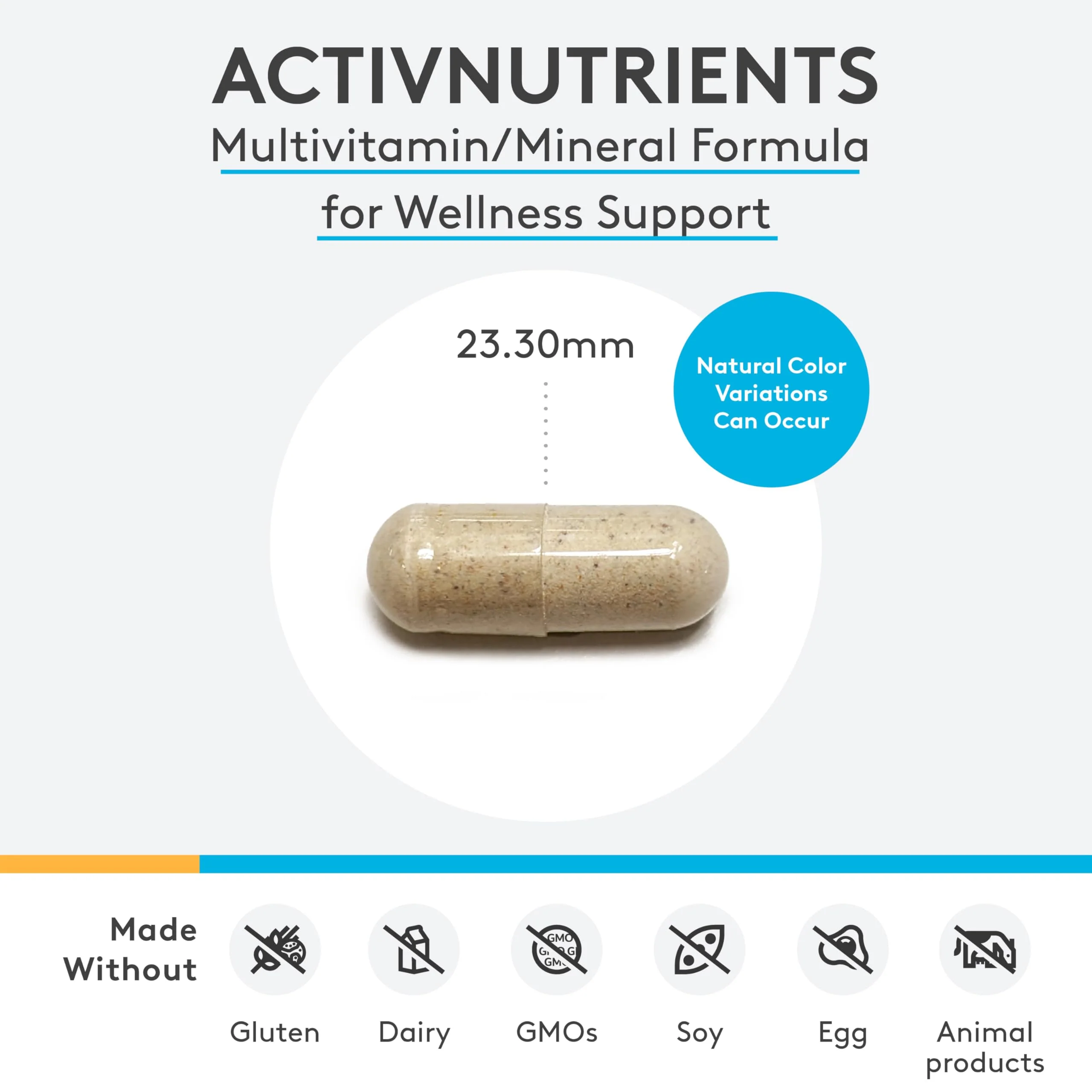 XYMOGEN ActivNutrients with Iron and Copper - Multivitamin Multimineral for Wellness, Immune, Energy and Mood Support - Chelated Minerals + Active B Vitamins with Folate (120 Capsules) - Image 9