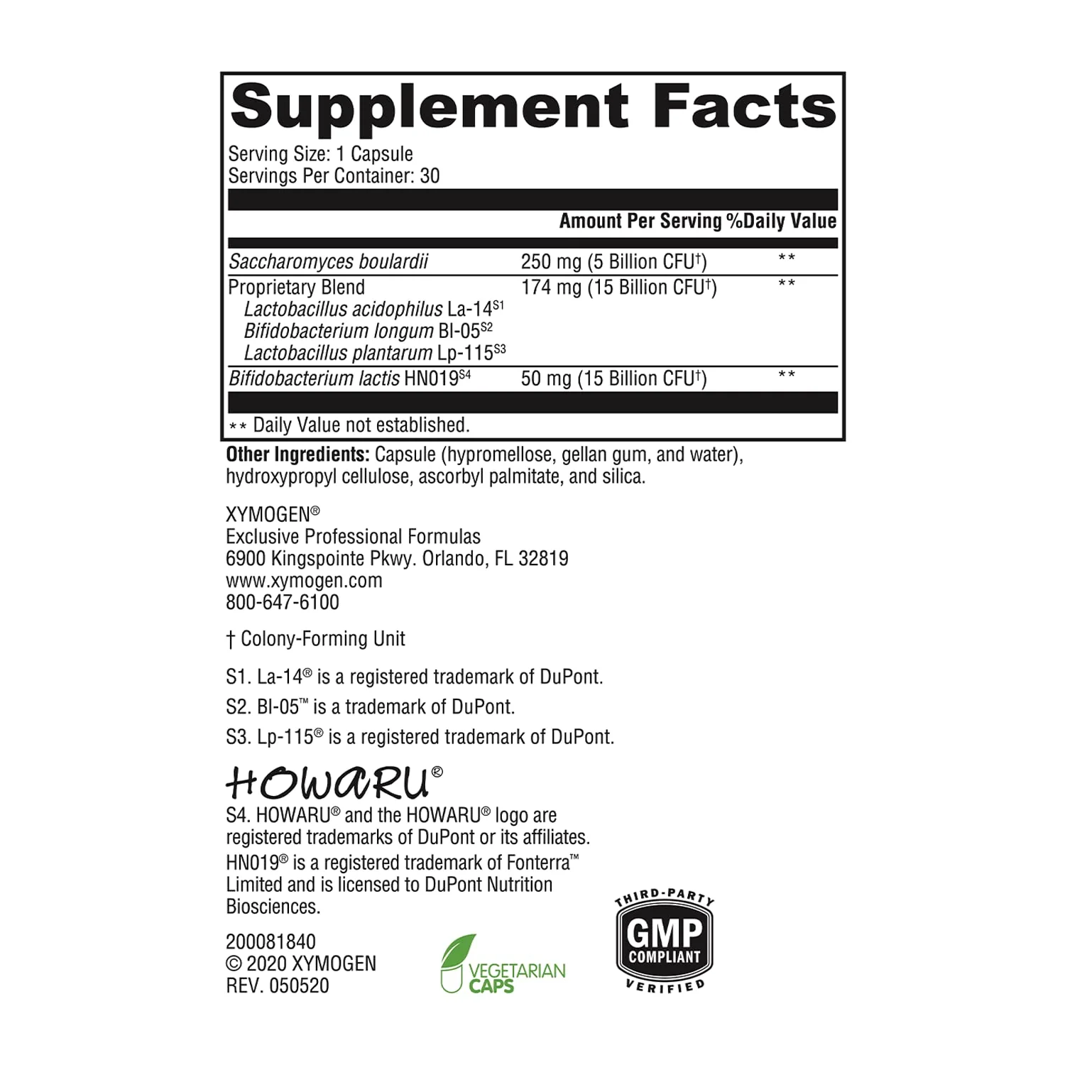 XYMOGEN ProbioMax Sb 35B - 35 Billion CFU Probiotic Supplement with Lactobacillus & Bifidobacterium lactis HN019 - Probiotics for Digestive Health - Formerly ProbioMax Sb DF (30 Capsules) - Image 4