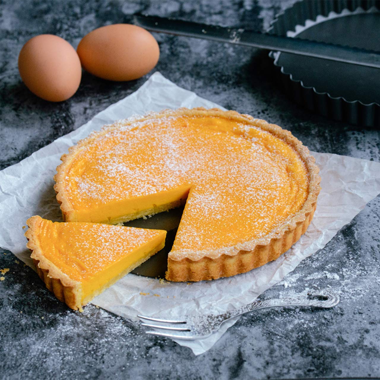 Yamteck 11 & 9 Inch Round Tart Pans with 2Pcs 4'' Mini Pans. Removable Bottom, Non-Stick Coating, Rugged Carbon Steel for Tart Quiche Pie Making. Gift for Christmas Thanksgiving Party Festival Family - Image 7