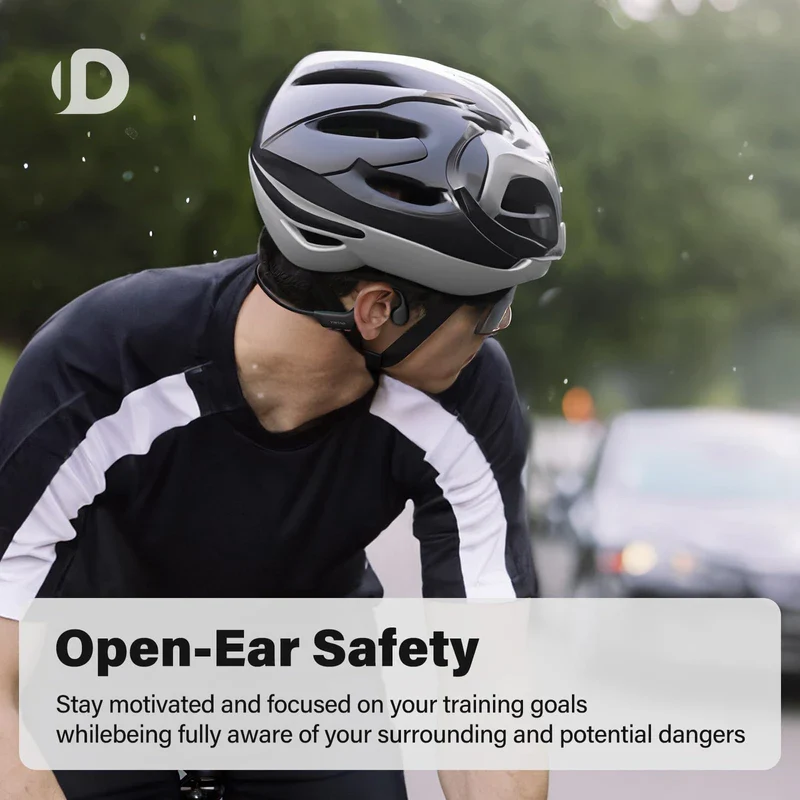 Yistao Bone Conduction Headphones, Open Ear Headphones Wireless Earphones, 32GB MP3, 8 Hours Playtime, Bluetooth 5.3, IP68 Waterproof Headphones for Running and Fitness Workout - Red - Image 3