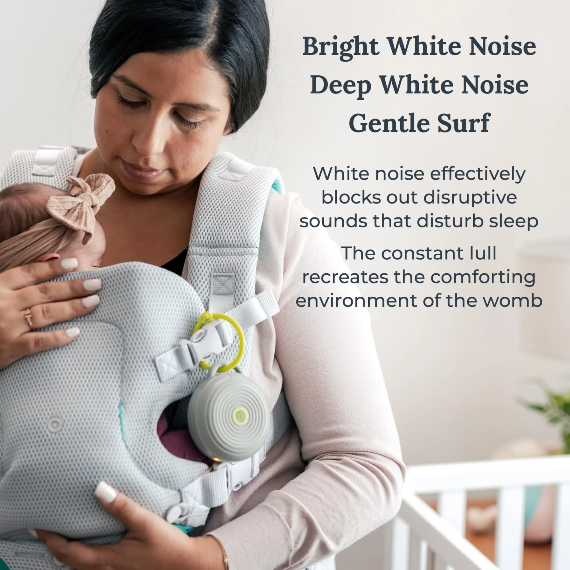 Yogasleep Hushh Portable White Noise Sound Machine for Baby, 3 Soothing Natural Sounds with Volume Control, Compact Size, Noise Canceling for Sleep Aid, Office Privacy, & Meditation, Registry Gift - Image 6