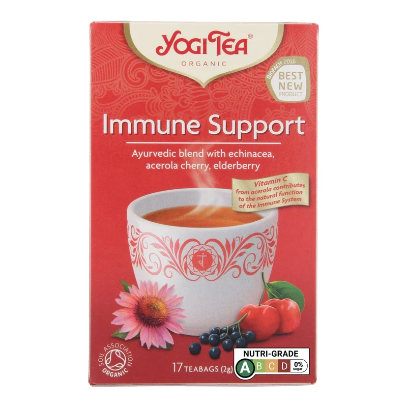 Yogi Tea Immune Support Organic Herbal Tea, 17 x 2g